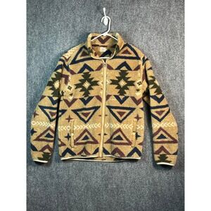 FAHERTY BRAND Southwestern Aztec Fleece Full Zip Jacket Men's Size M